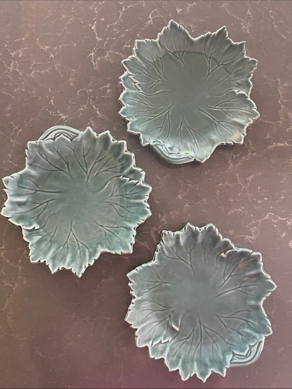 Steubenville Woodfield Teal 8” Plates- set of 3